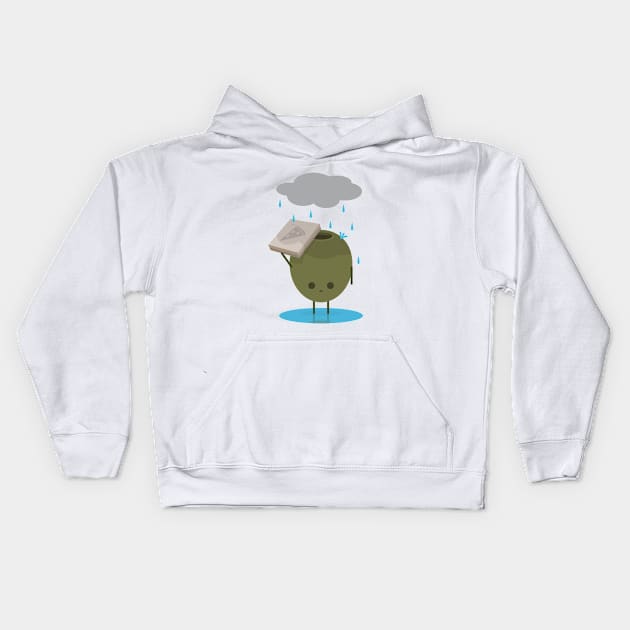 Olive the Lonely People II Kids Hoodie by slugbunny